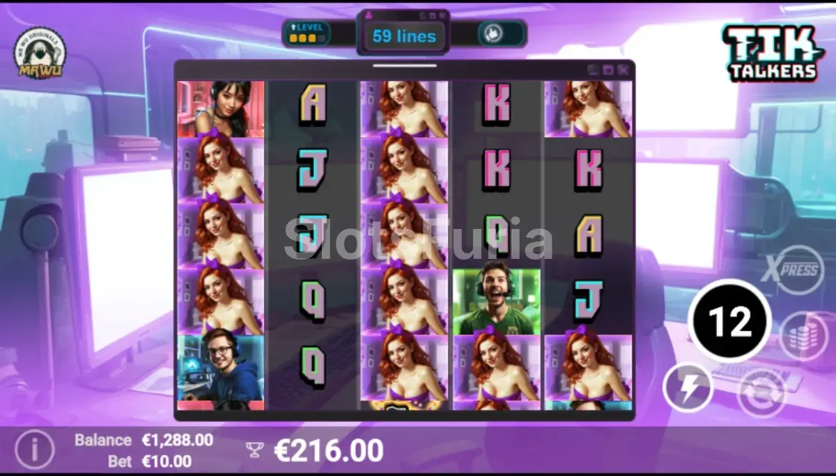 Ronda de giros gratuitos activada en Tik Talkers