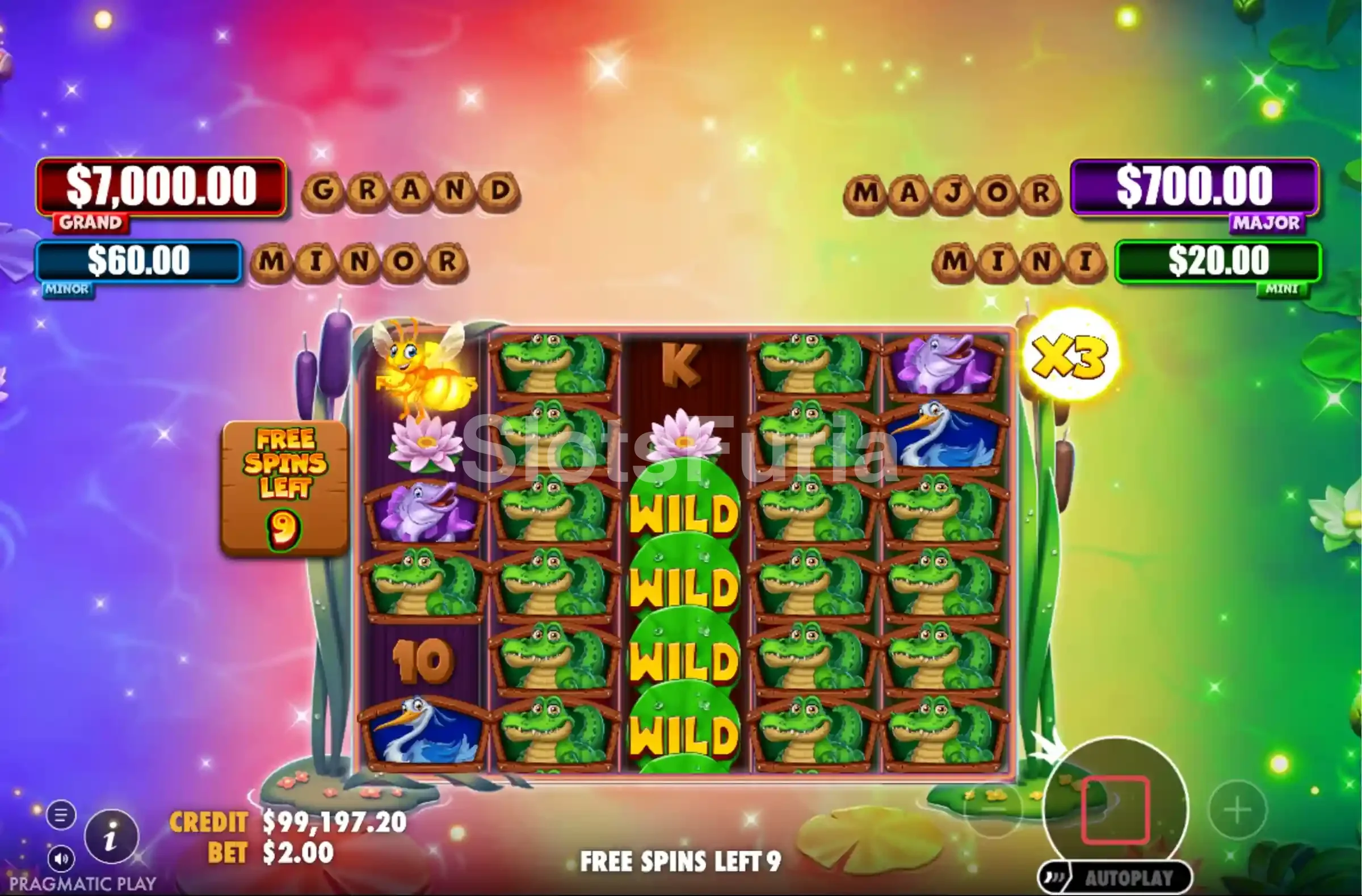 Giros gratis de Tiny Toads con modificadores de colores activos