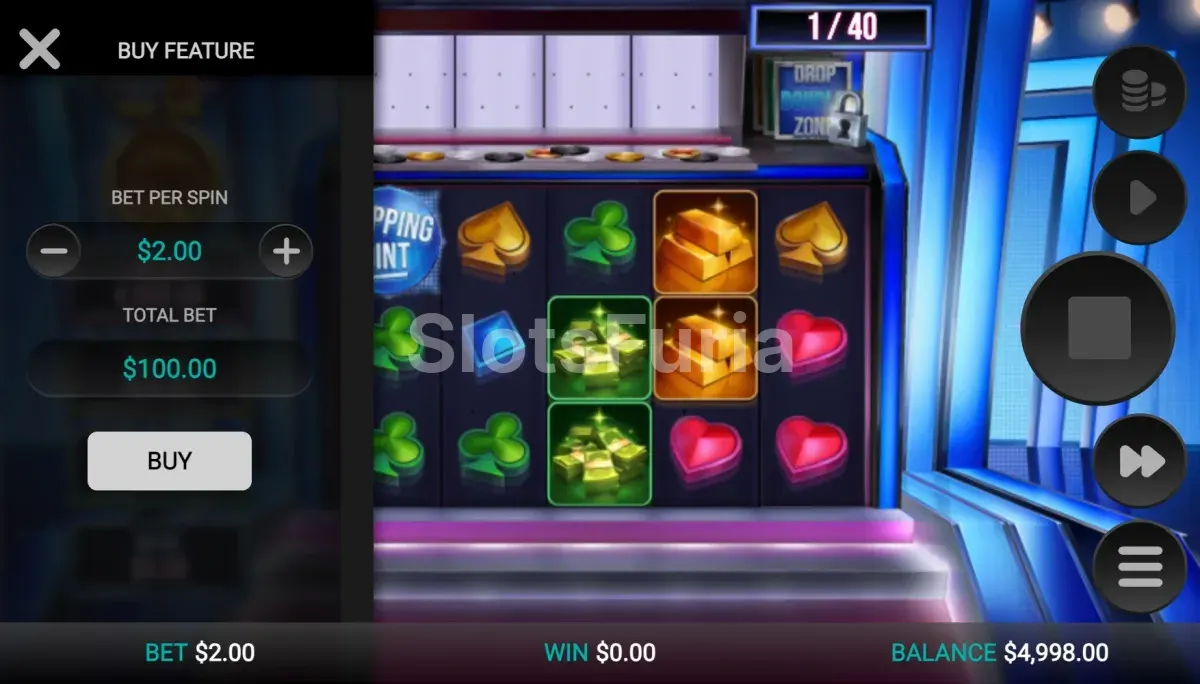 Compra de bono en Tipping Point Drop Zone