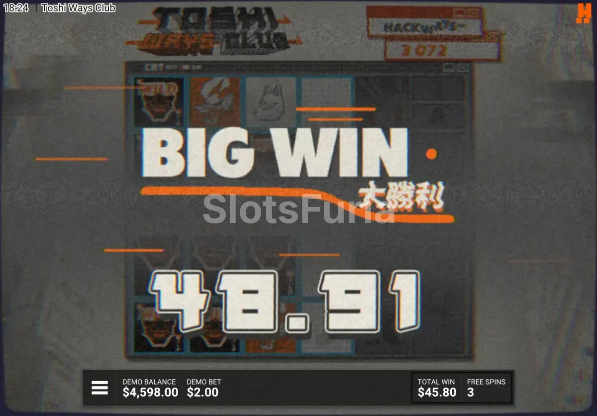 Gran victoria conseguida en Toshi Ways Club mostrando el potencial de x10000