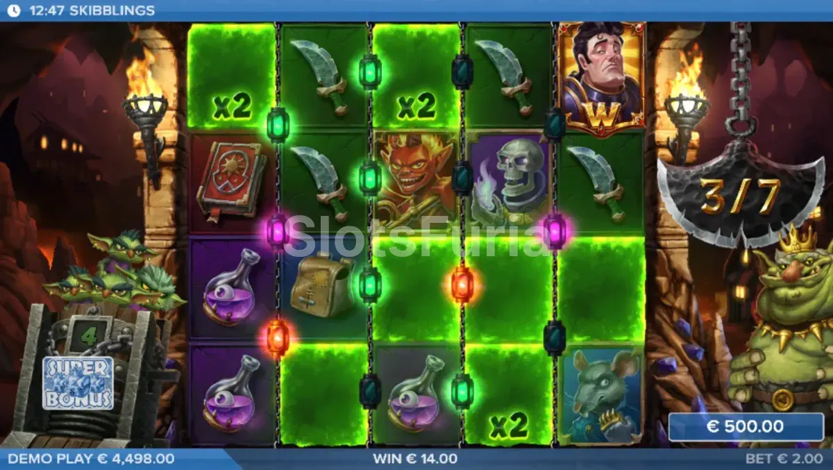 Ronda de giros gratis activa en la slot Trash Mobs