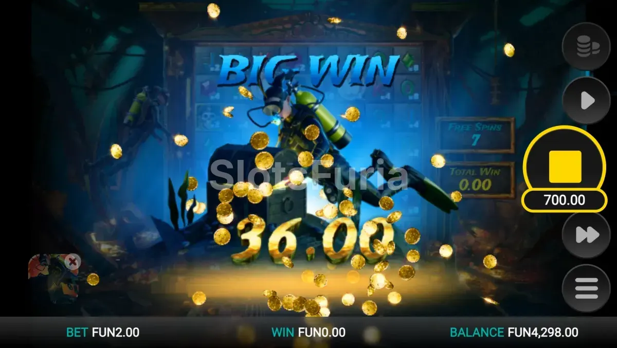 Gran victoria en Treasure Tumble con multiplicadores al máximo