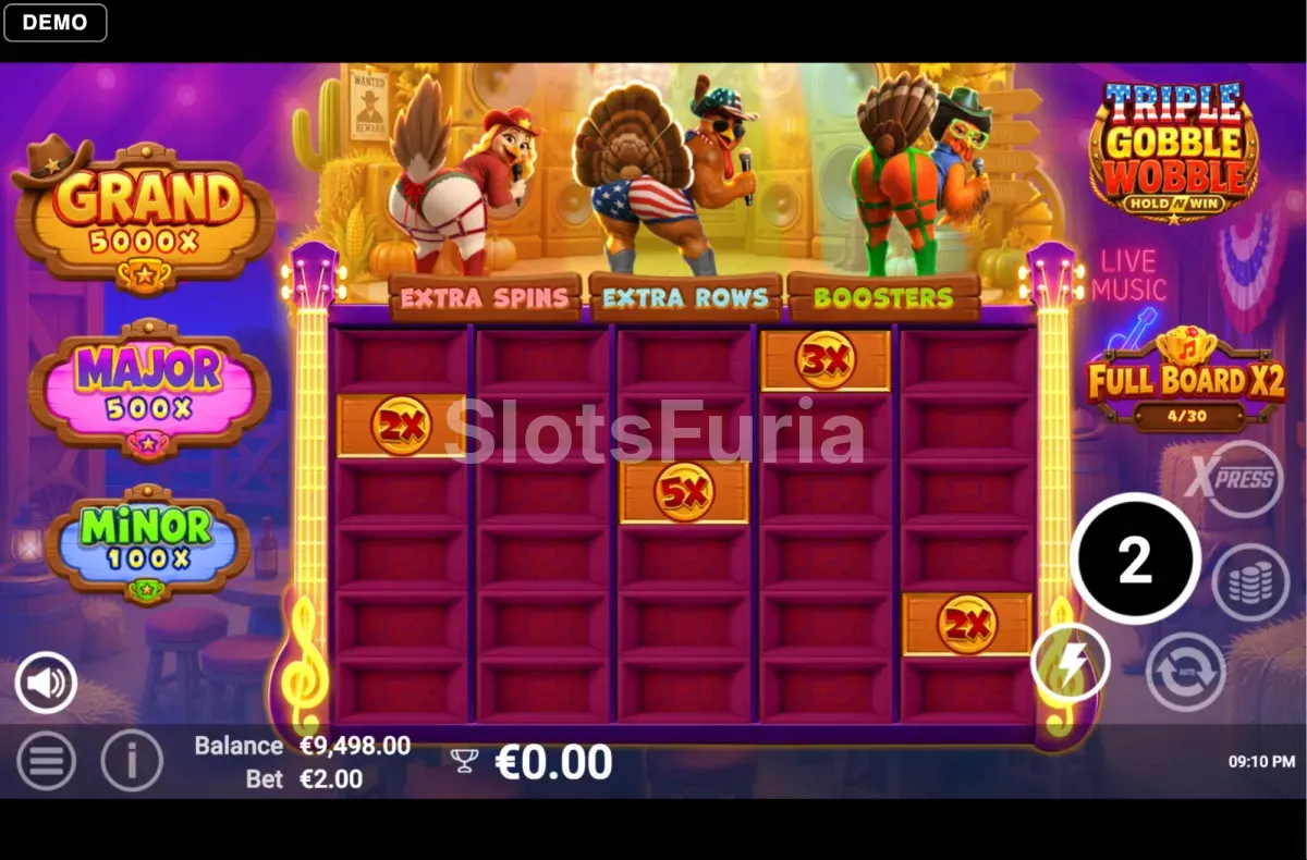 Ronda de giros gratis de Triple Gobble Wobble
