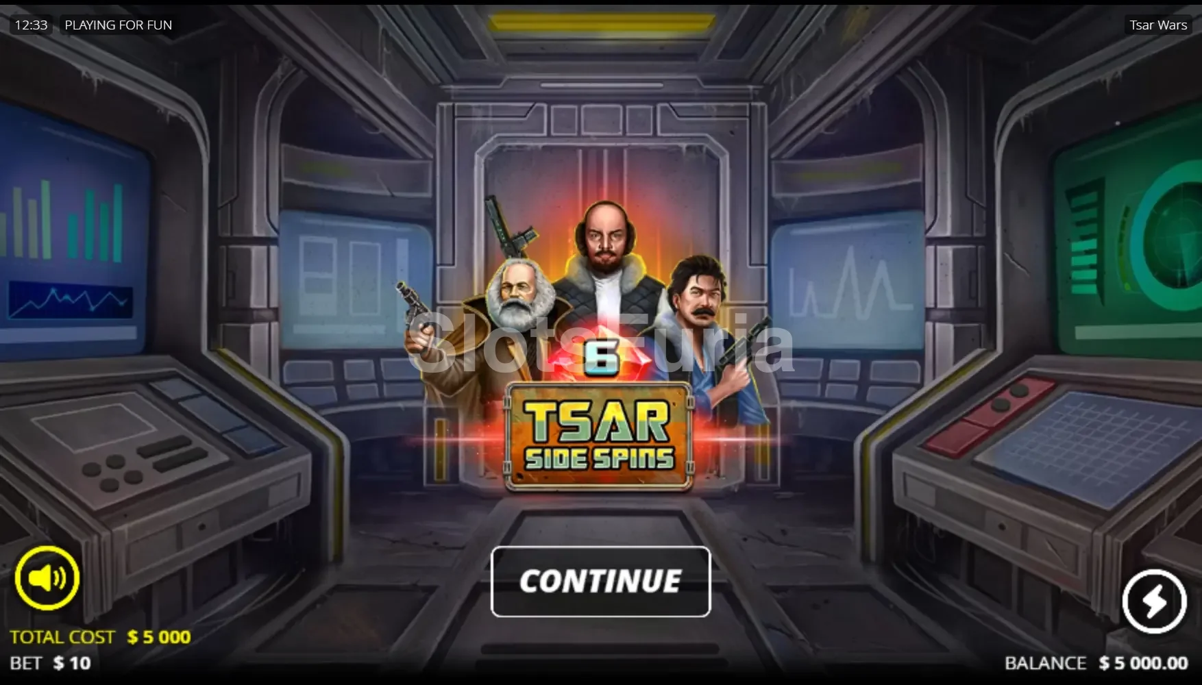 Ronda de giros gratis activada en Tsar Wars con multiplicadores crecientes