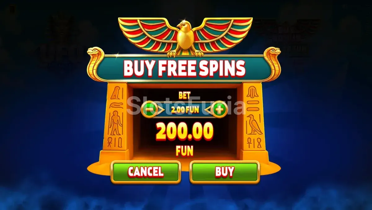 Pantalla de compra de bono disponible en UFO Pyramids