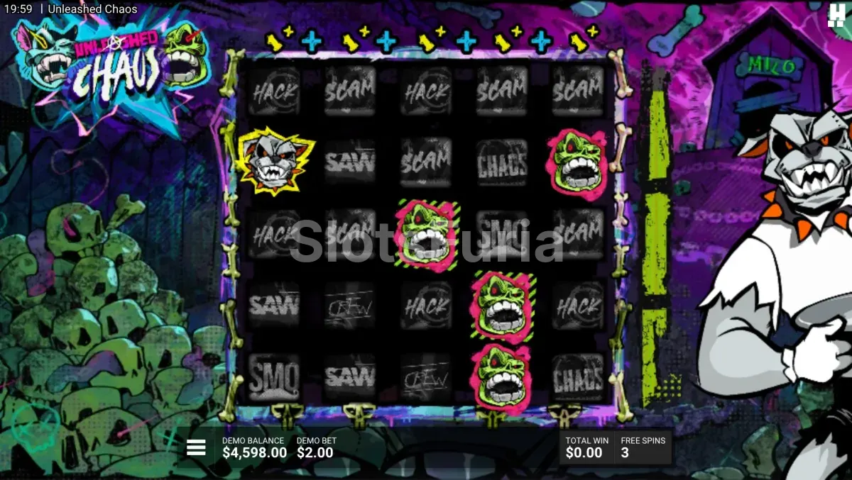 Ronda de giros gratis en Unleashed Chaos