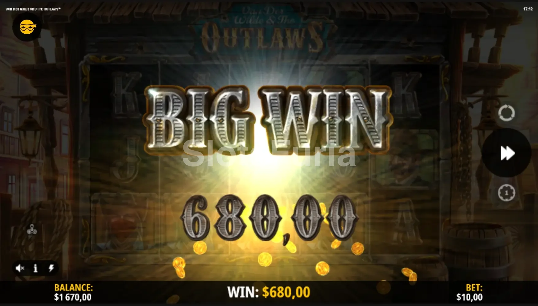 Gran victoria en Van Der Wilde & The Outlaws mostrando el potencial máximo del juego