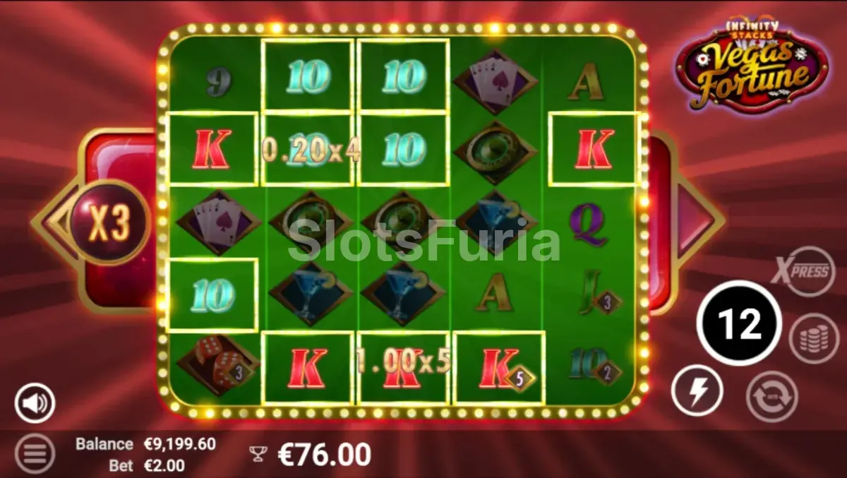 Ronda de giros gratuitos en plena acción en Vegas Fortune