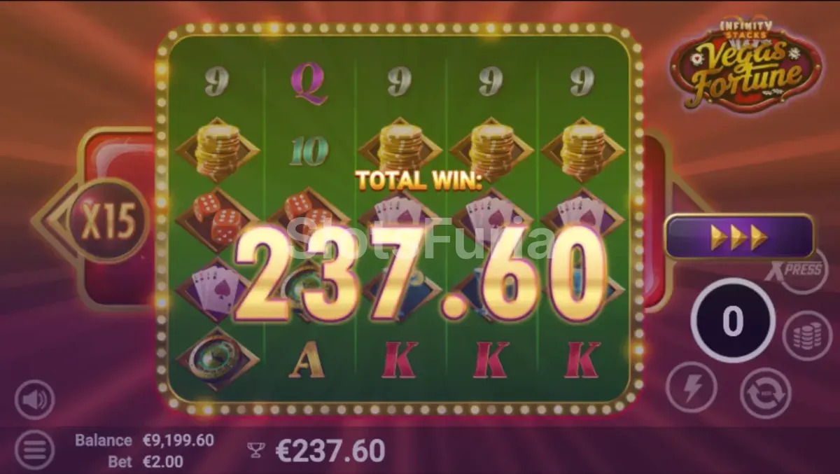 Gran victoria histórica conseguida jugando a Vegas Fortune