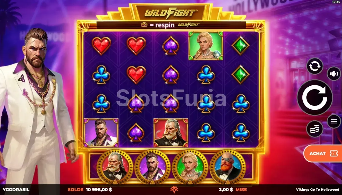 Pantalla principal del juego base de Vikings Go To Hollywood