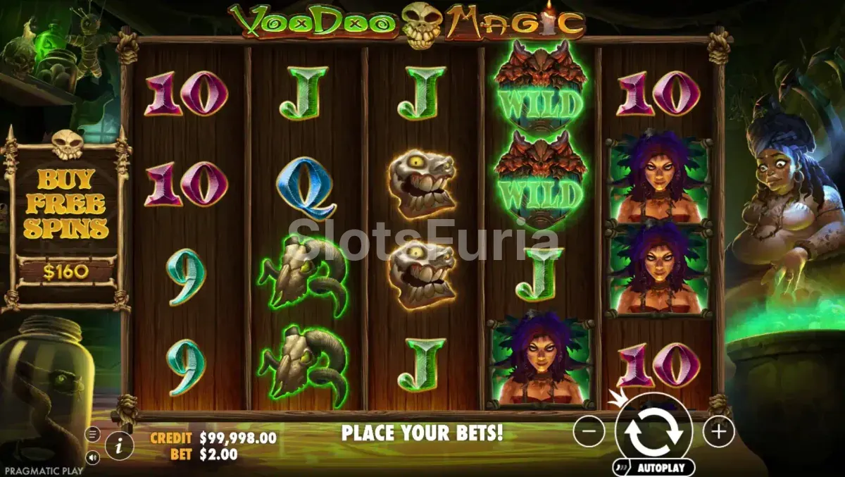 Juego base de Voodoo Magic con la sacerdotisa vudú