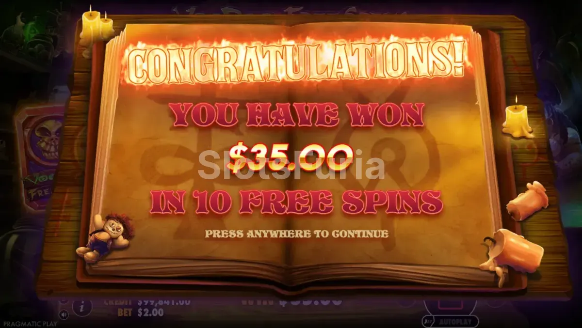 Gran victoria conseguida en Voodoo Magic de Pragmatic Play