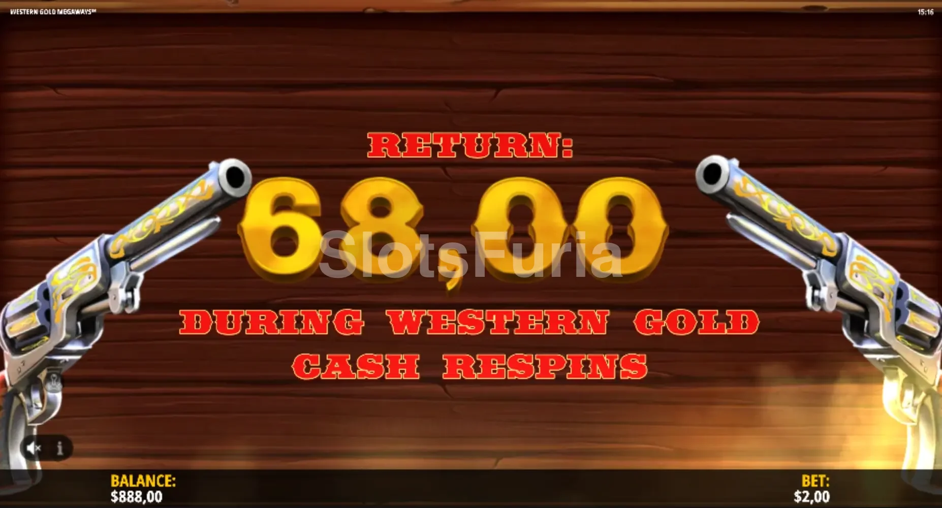 Western Gold Megaways con bonus de giros gratis activado