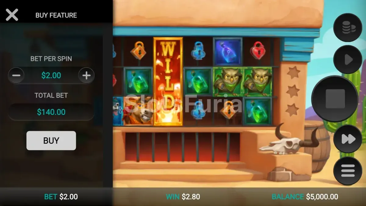 Función de compra de bonos en Wild Chapo 2