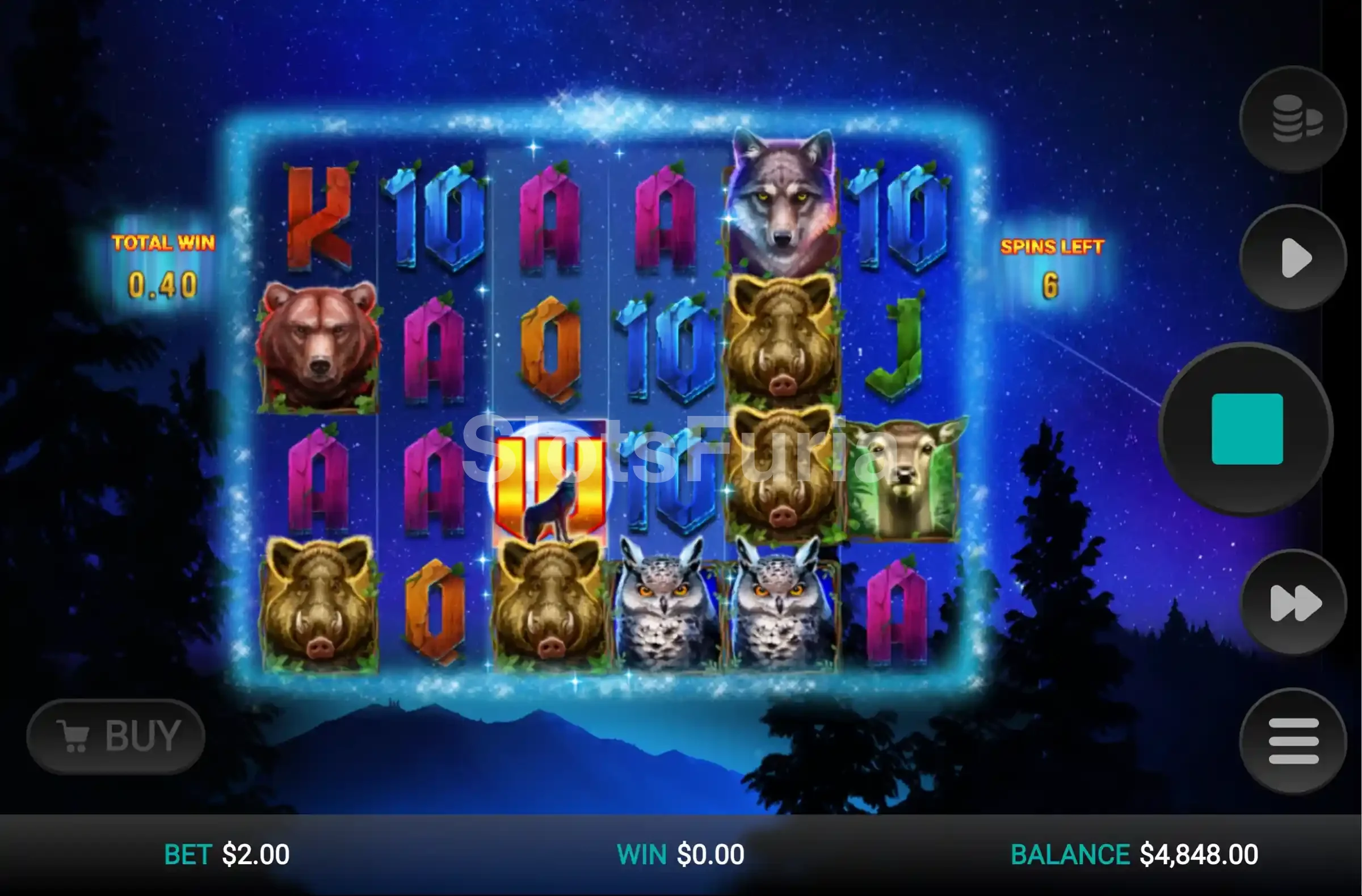 Ronda de giros gratuitos activa en Wild Hike con multiplicadores en pantalla