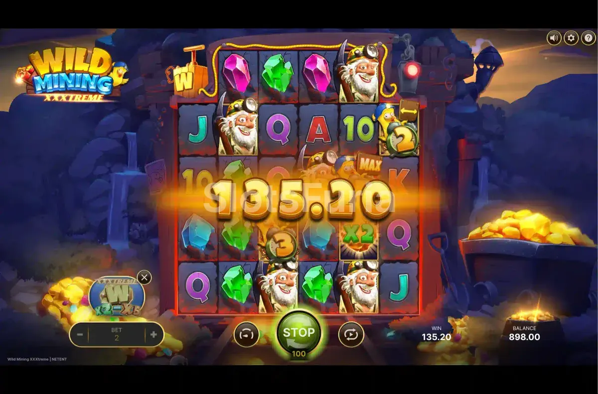 Gran victoria explosiva conseguida en Wild Mining XXXtreme