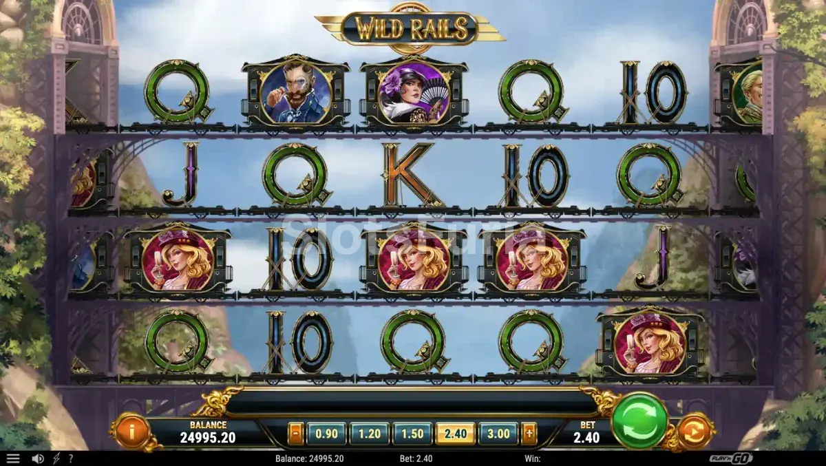 Wild Trains apareciendo en el juego base de Wild Rails