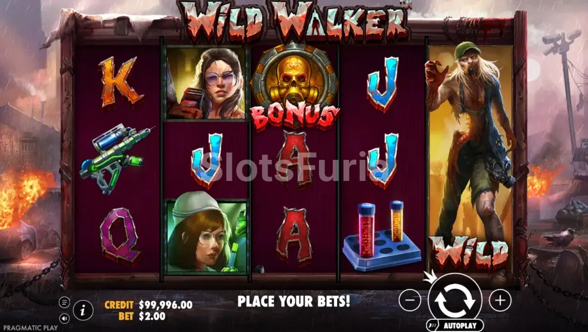 Pantalla principal del juego Wild Walker de Pragmatic Play