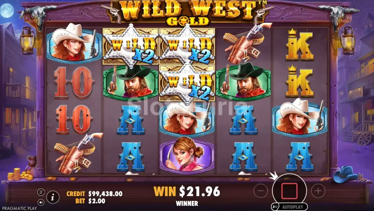 Giros gratis de Wild West Gold con comodines pegajosos