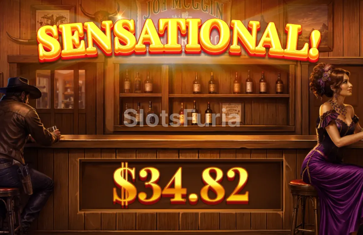 Pantalla de ganancia destacada en Wild West Standoff