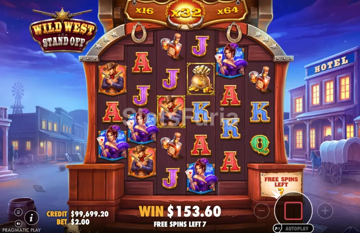 Ronda de giros gratis de Wild West Standoff con el contador de tiradas