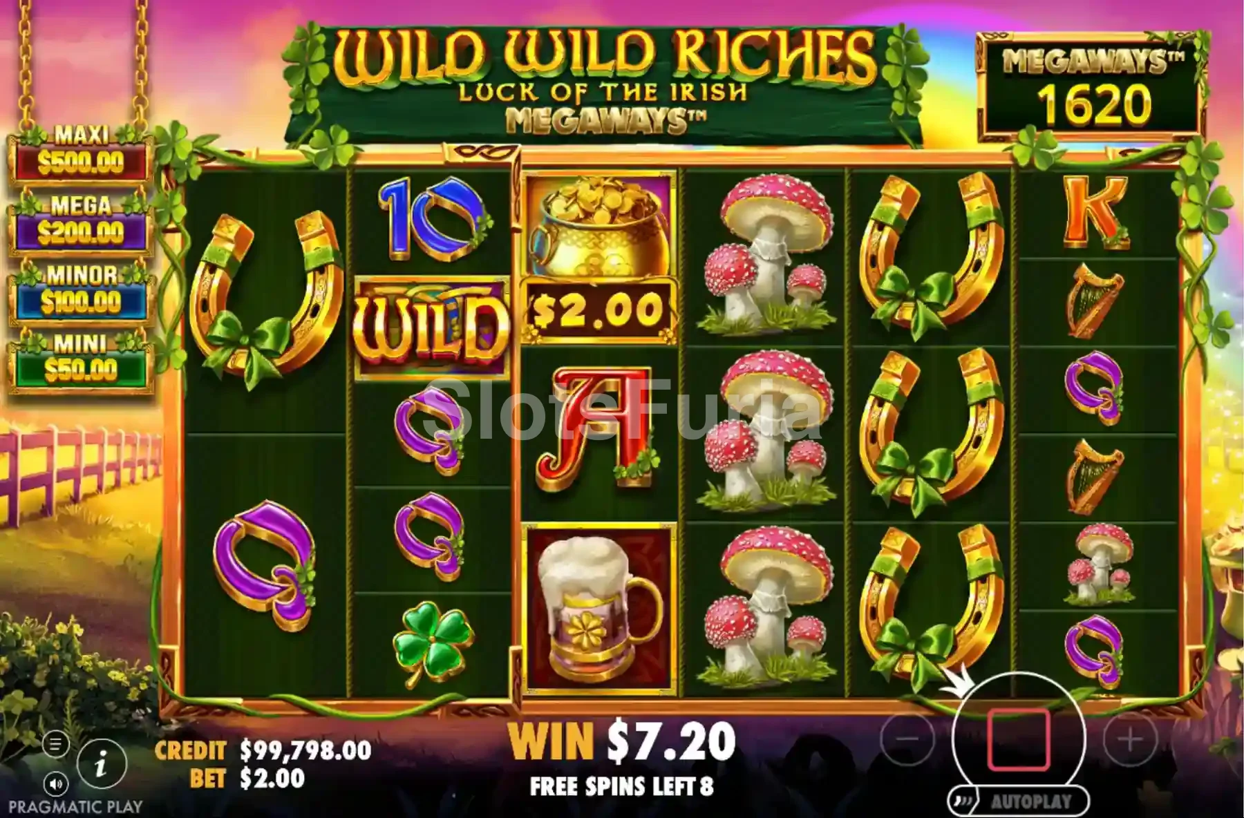 Ronda de giros gratis de Wild Wild Riches Megaways