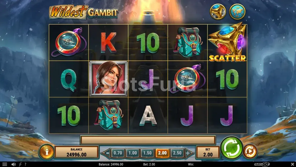Segunda pantalla de juego base de Wildest Gambit en acción