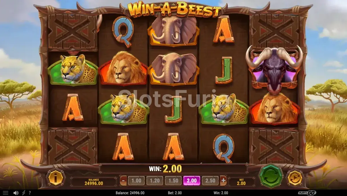 Modo Beest activado en Win a Beest con el tablero expandido al máximo