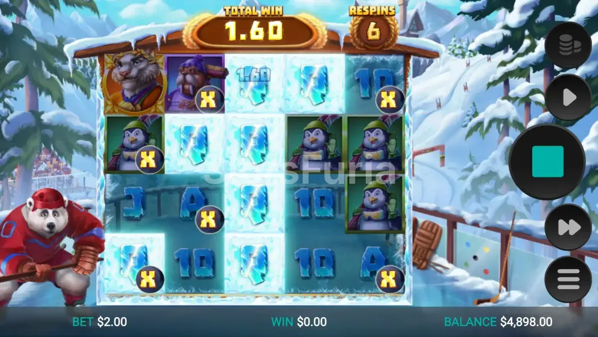 Ronda de bonus gratis en Winter Champions durante el evento de curling