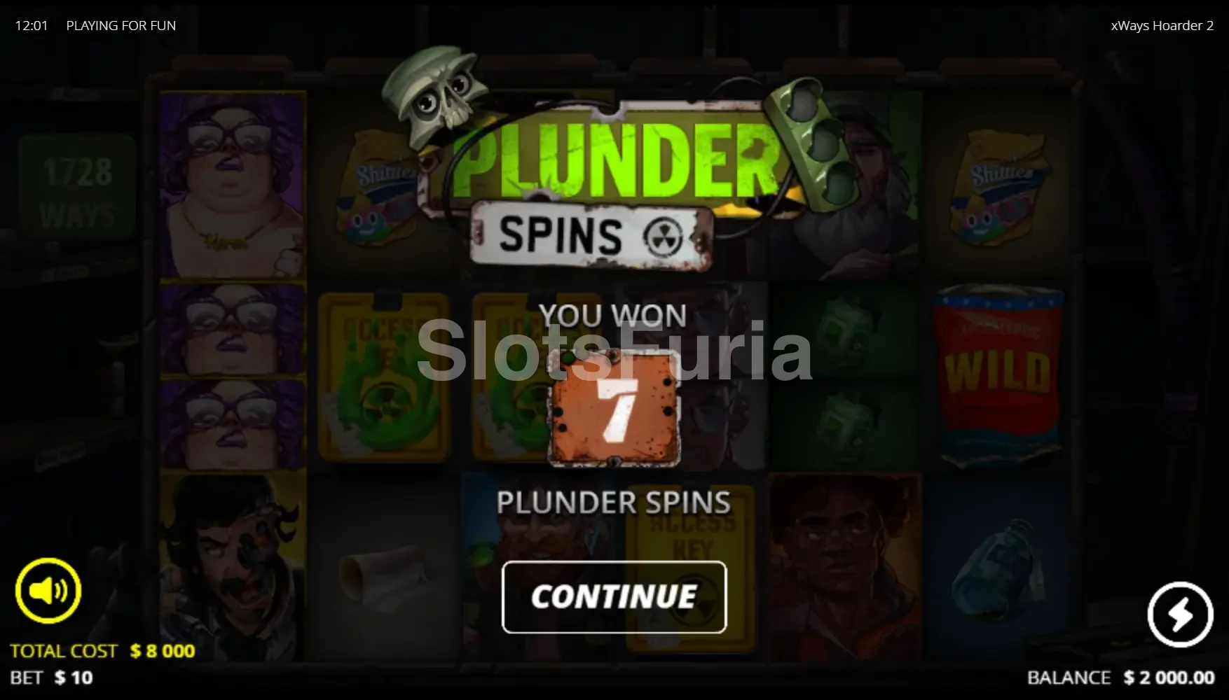 Ronda de giros gratuitos activa en xWays Hoarder 2